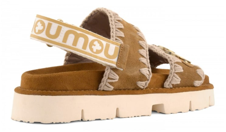 MOU Sandals Cognac Beige