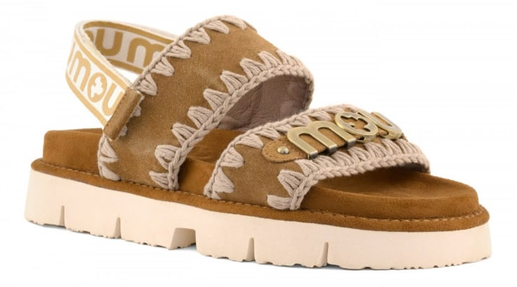 MOU Sandals Cognac Beige