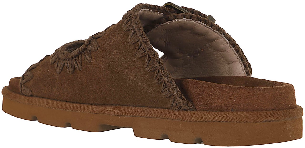 MOU Low bio sandal two buckles al Maroon
