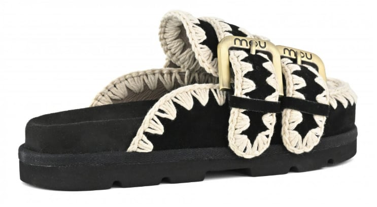 MOU Sandals Nero/Bianco Zwart