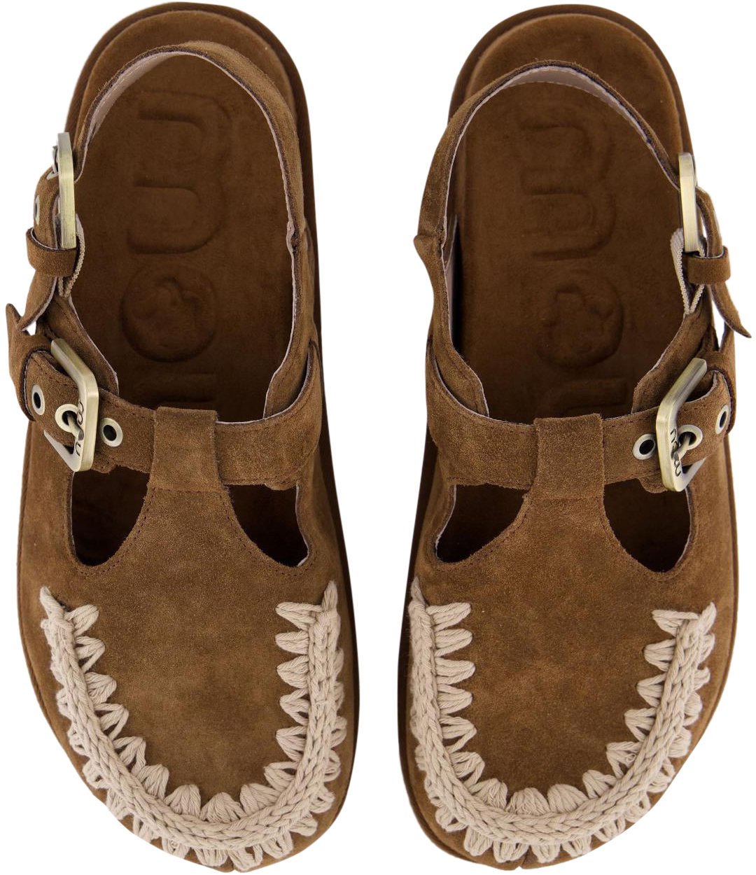 MOU Dames Low Bio Sandaal Nutbrown Bruin