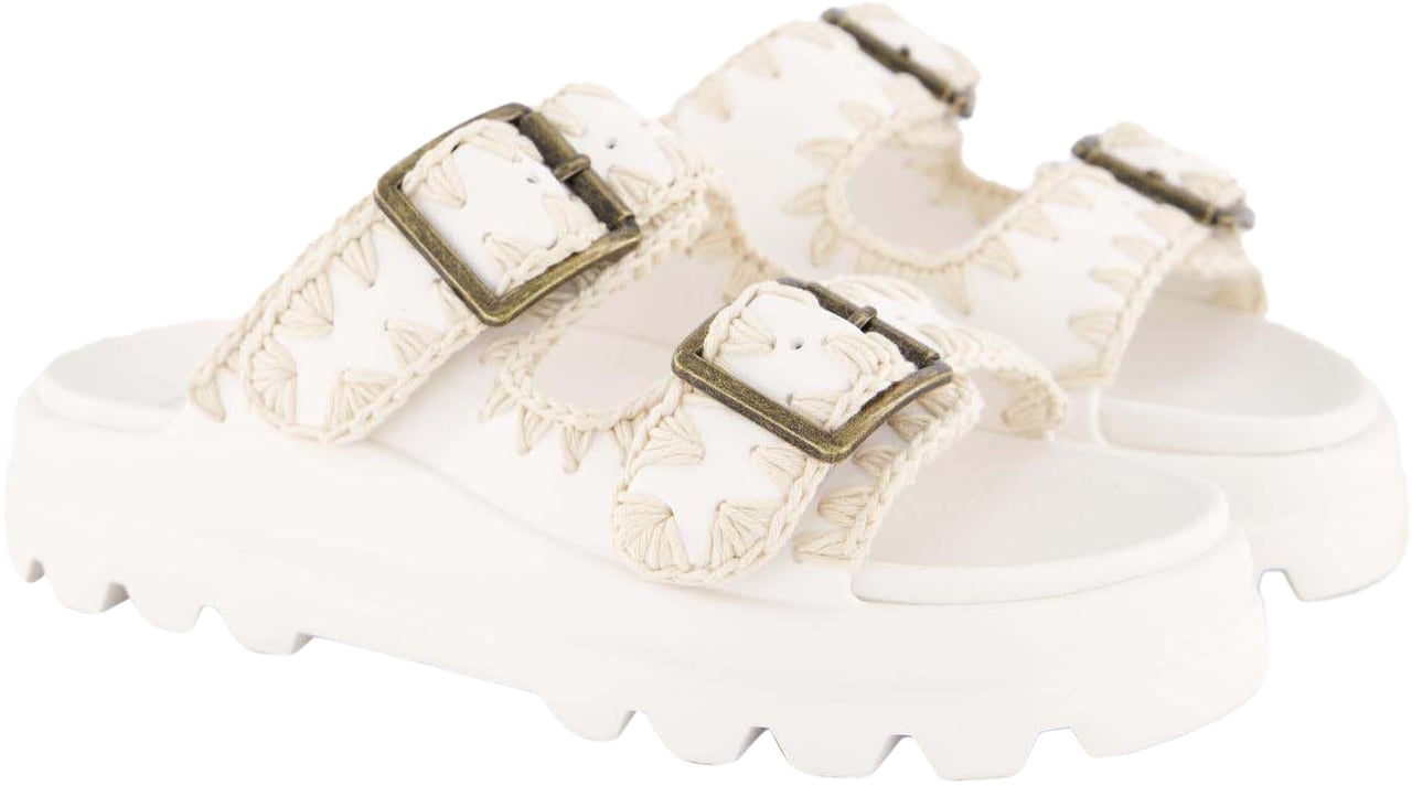MOU Dames Eva One-Piece Slide Wit Wit