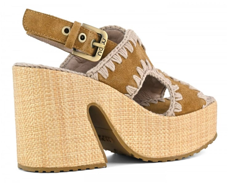 MOU Sandals Cognac Beige