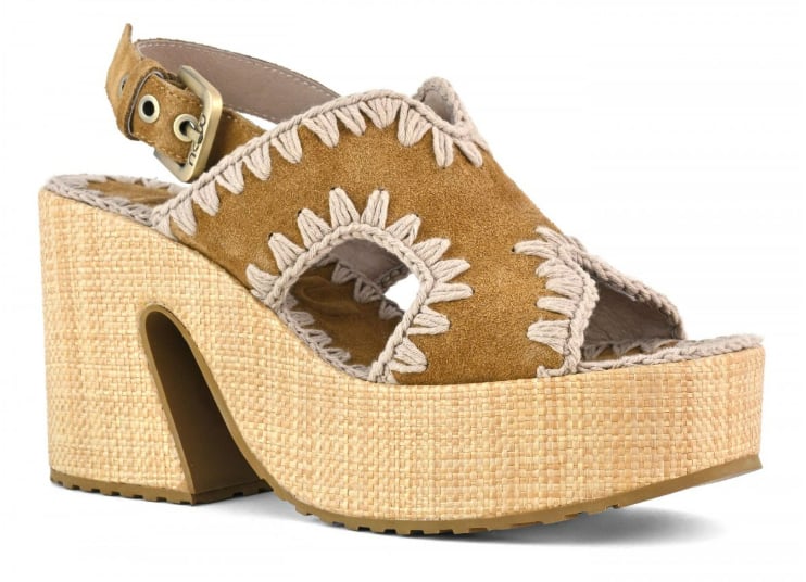 MOU Sandals Cognac Beige