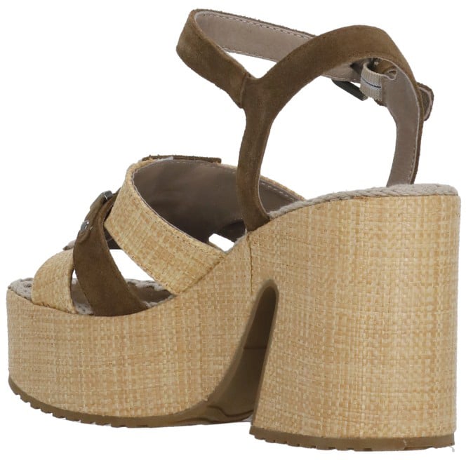 MOU With Heel Brown Beige