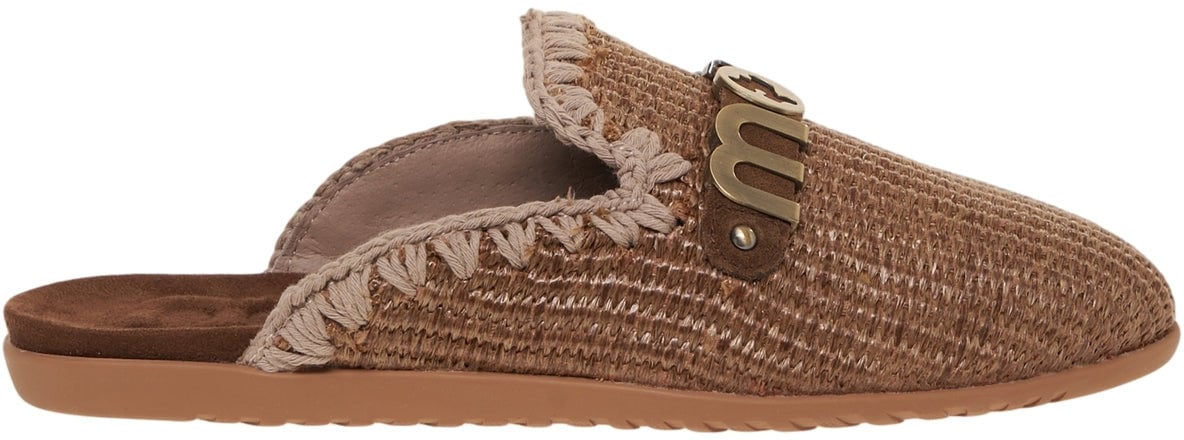 MOU Raffia mules Bruin