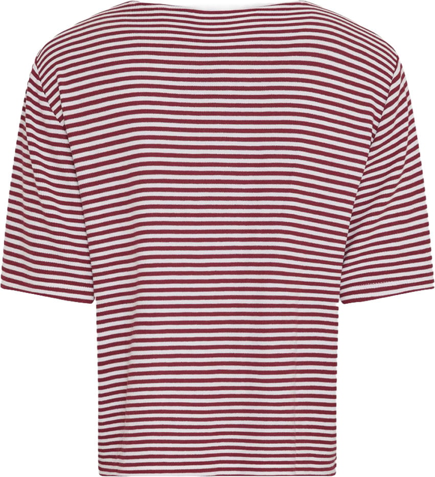 MSCH Copenhagen MOSS COPENHAGEN - Jana tee stp - 19000 - Egret/Rhubarb Rood