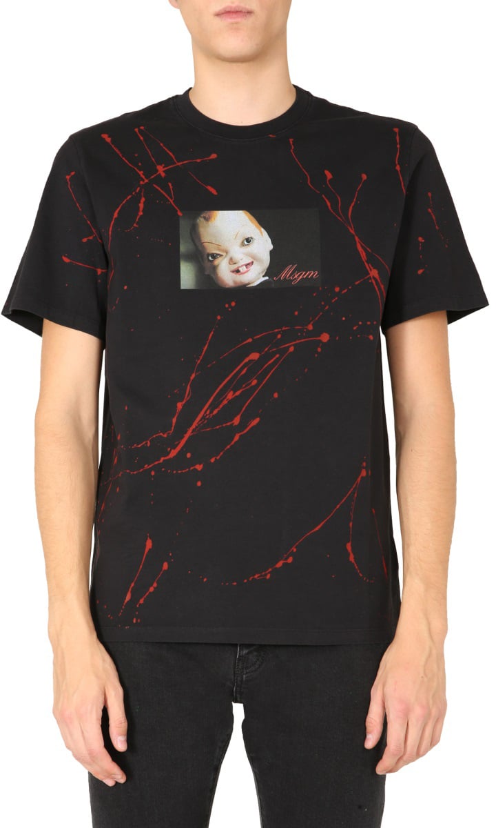 MSGM CREW NECK T-SHIRT Zwart