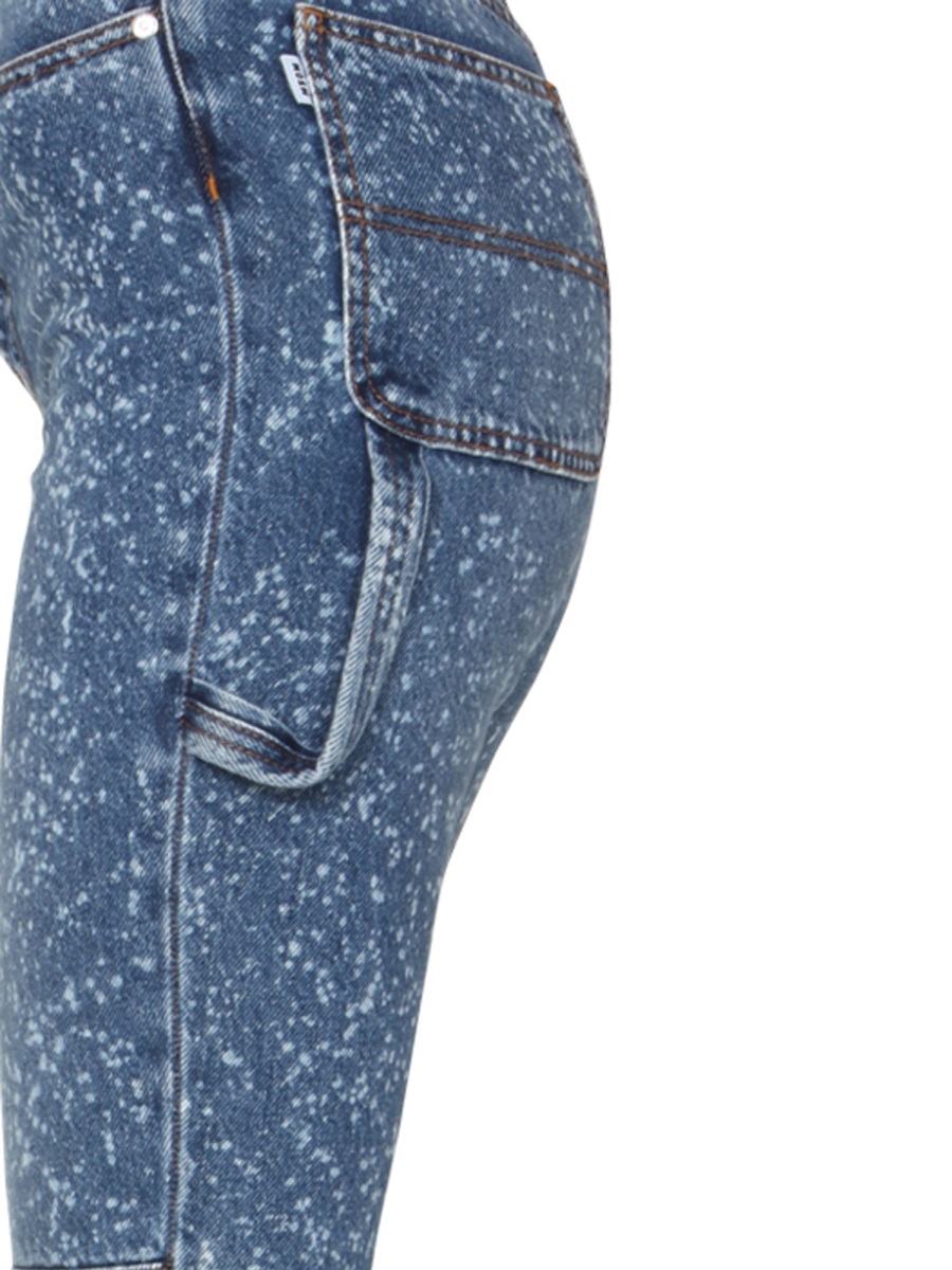 MSGM SKINNY FIT JEANS Blauw