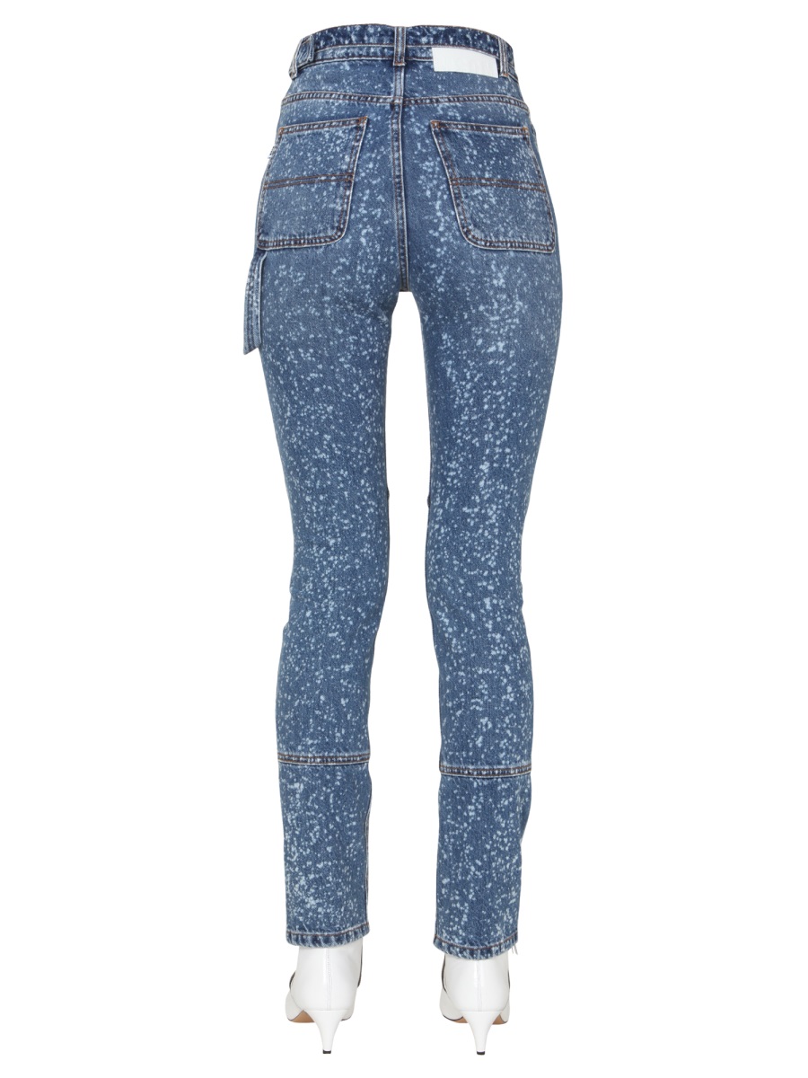 MSGM SKINNY FIT JEANS Blauw