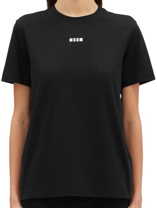 MSGM T-Shirts And Polos Black Zwart