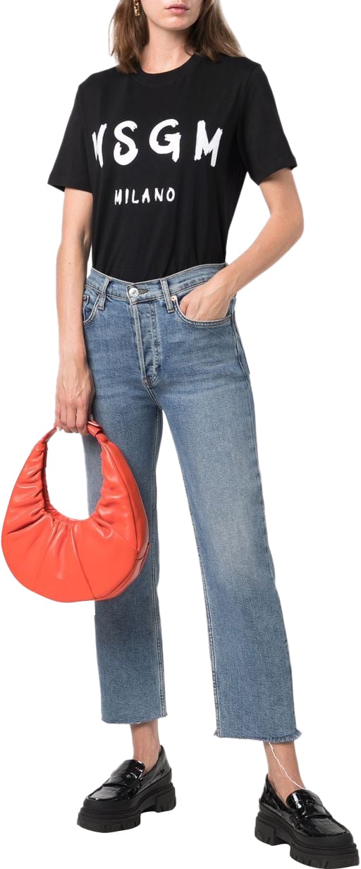 MSGM t-shirt black Zwart