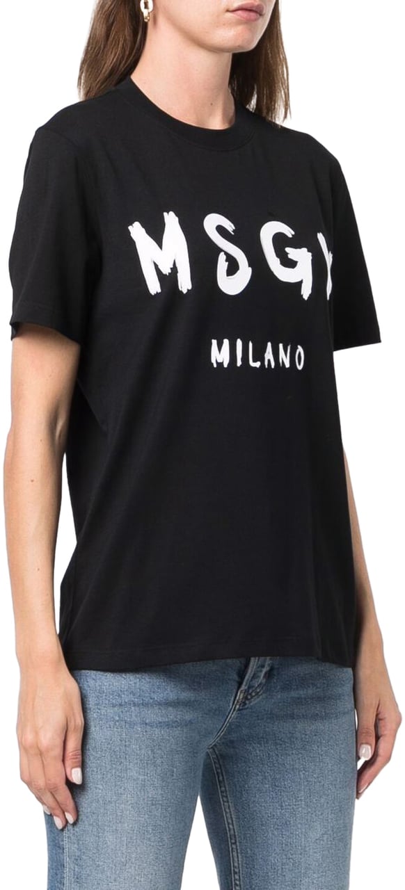 MSGM t-shirt black Zwart