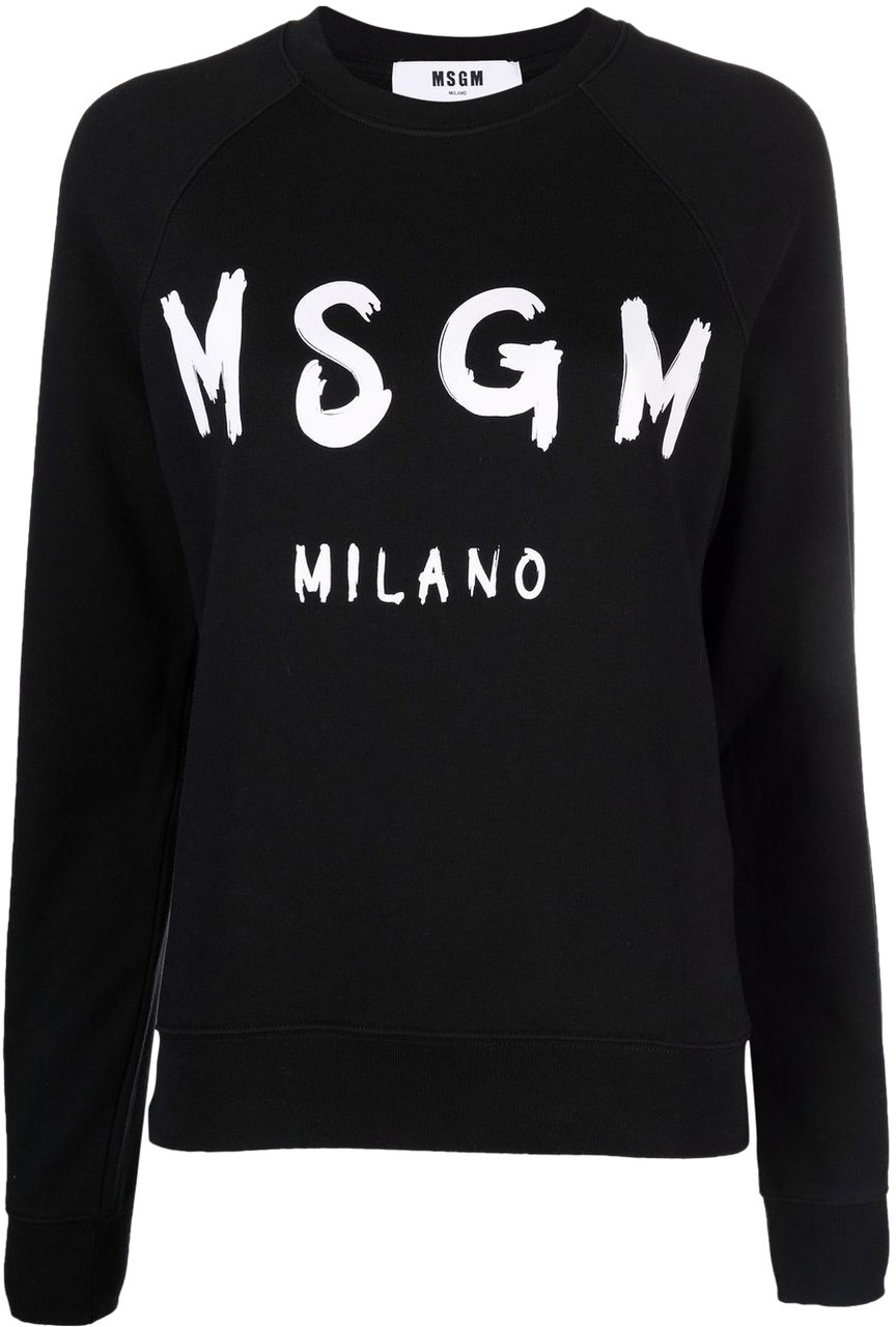 MSGM sweatshirt black Zwart