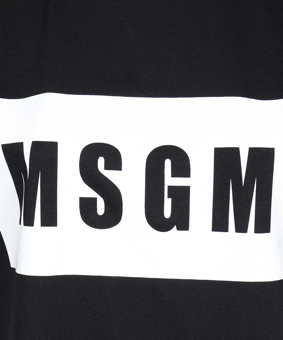 MSGM Printed cotton T-shirt Zwart