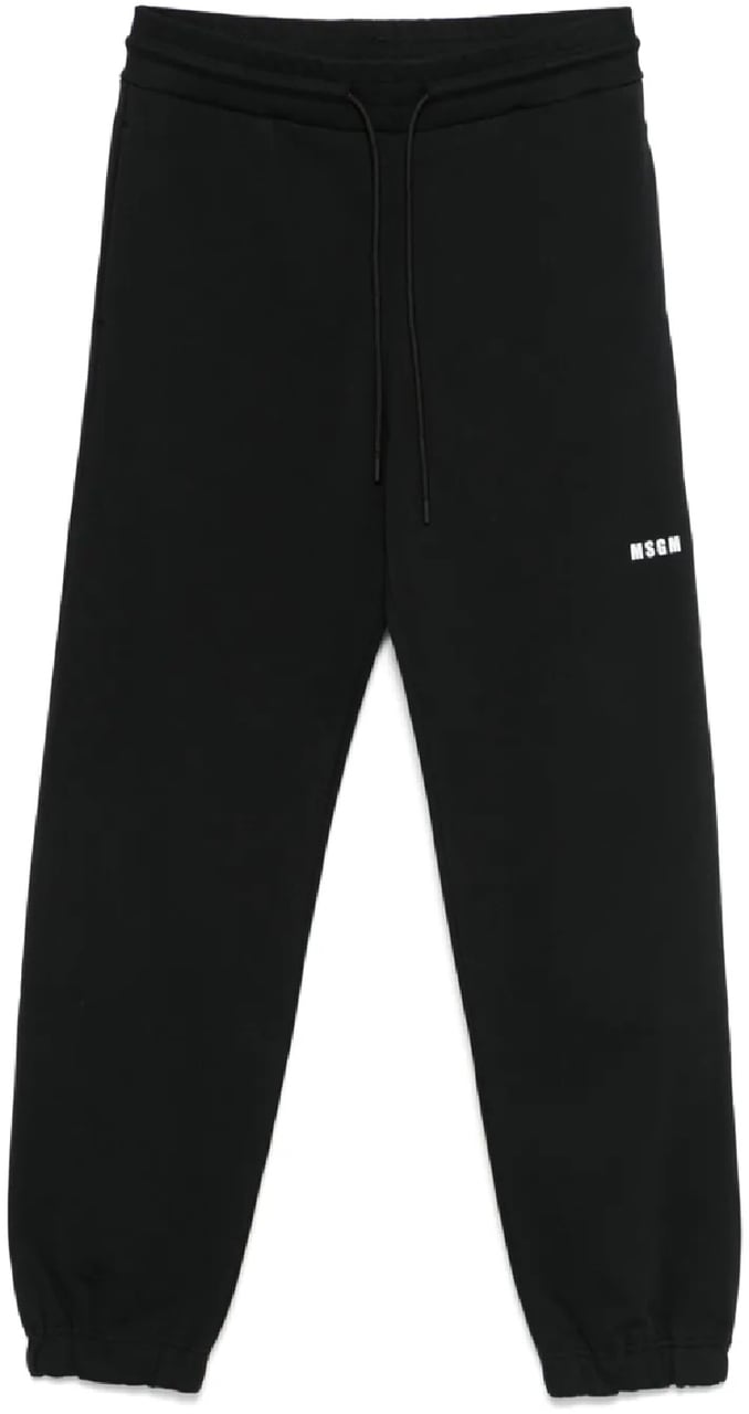 MSGM Pantalone Felpa Zwart