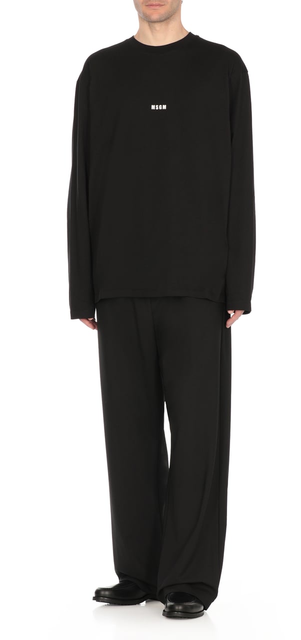 MSGM T-Shirts And Polos Black Zwart