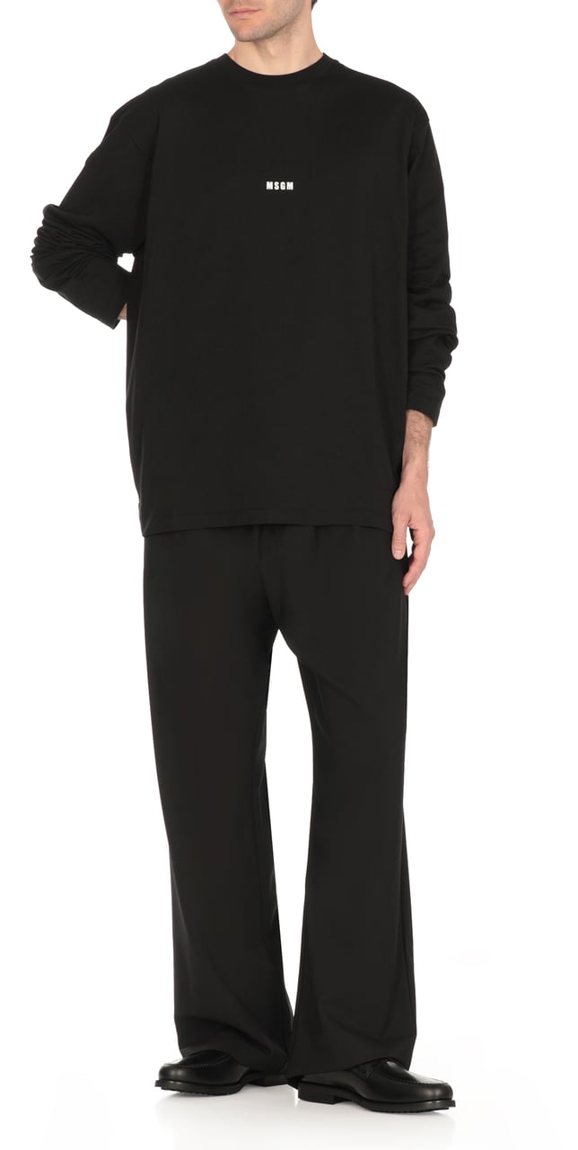 MSGM T-Shirts And Polos Black Zwart
