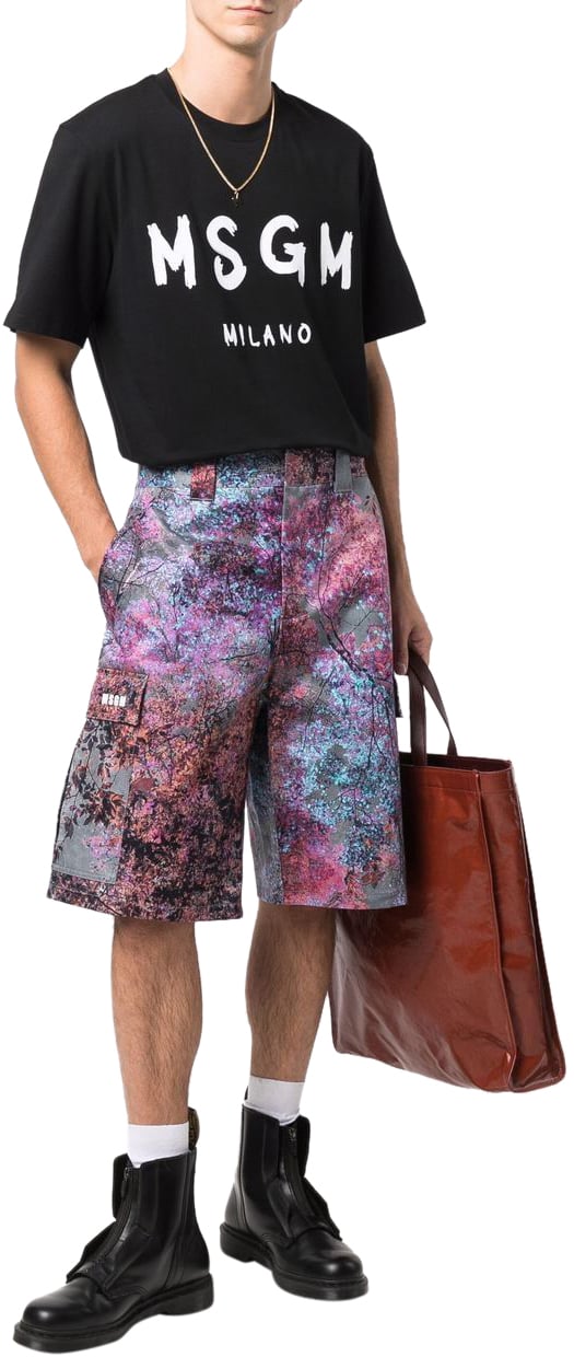 MSGM t-shirt black Zwart