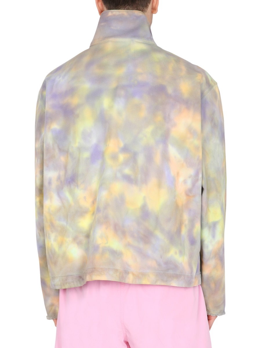 MSGM PRINTED ANORAK JACKET Paars