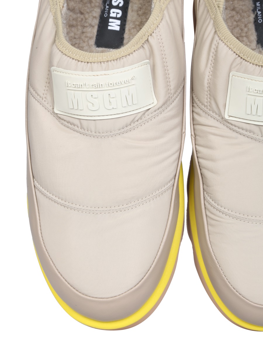 MSGM PUFFED SNEAKERS Beige