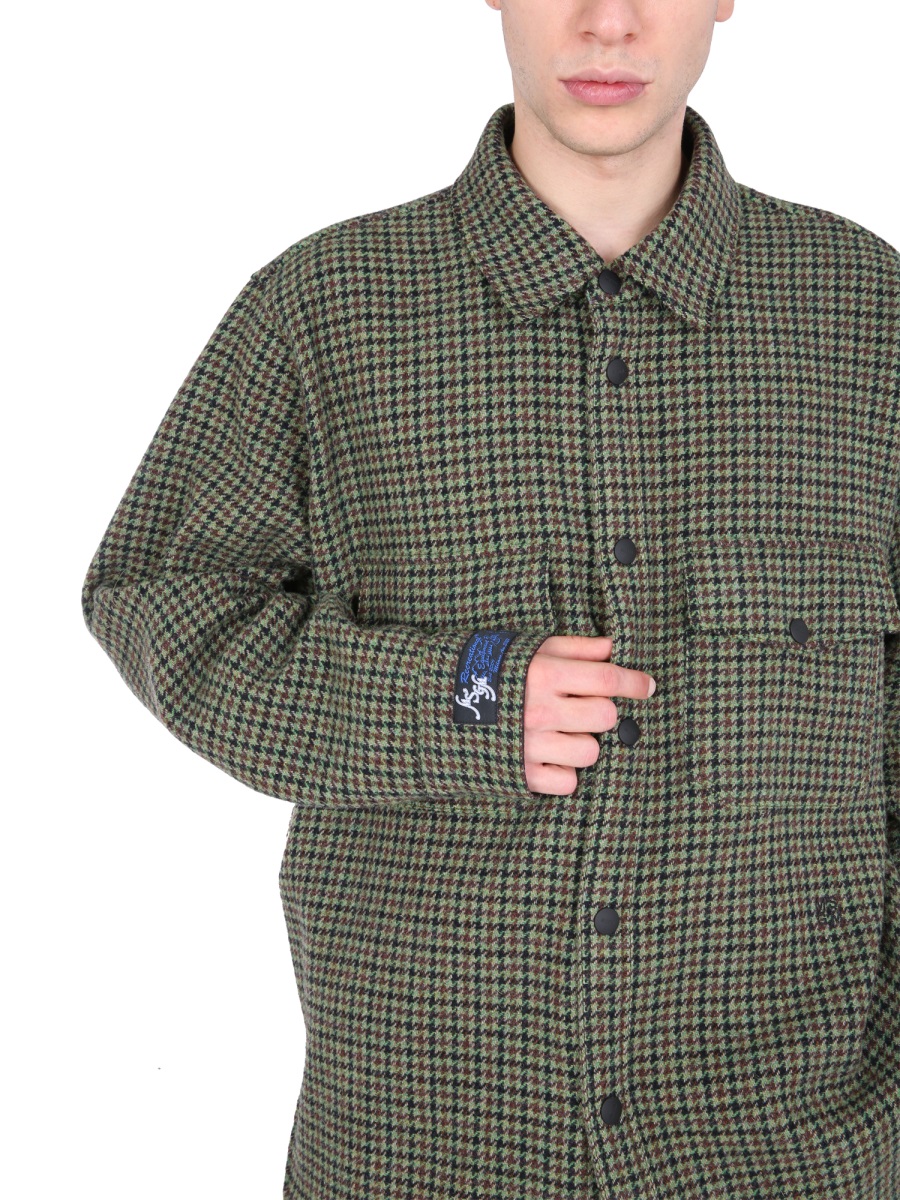 MSGM SHIRT WITH LOGO Groen