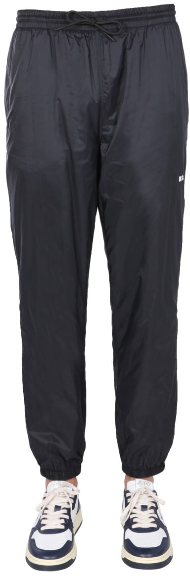 MSGM NYLON JOGGING PANTS Zwart