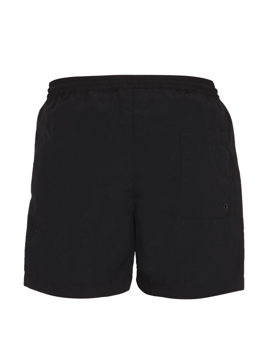 MSGM LOGO PRINT BERMUDA Zwart