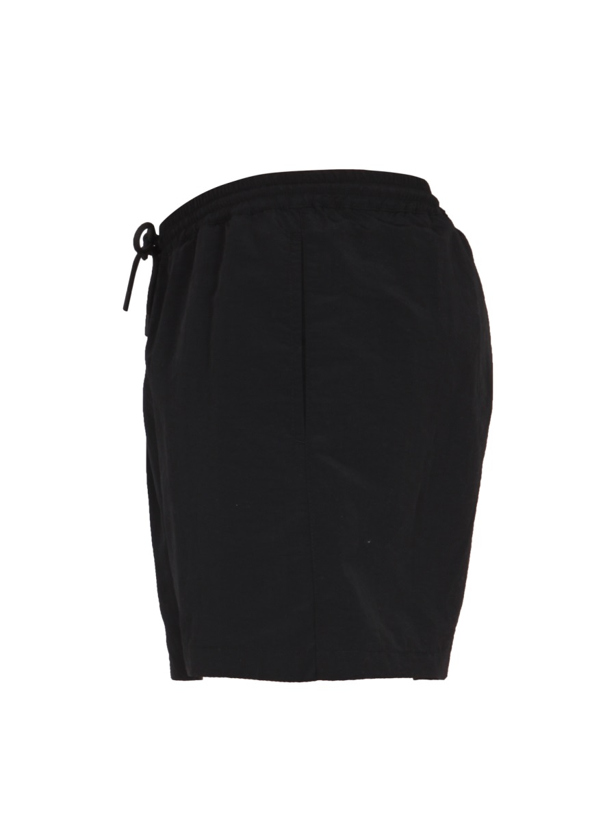 MSGM LOGO PRINT BERMUDA Zwart