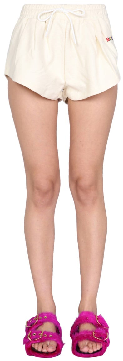 MSGM REVERS SHORTS Wit