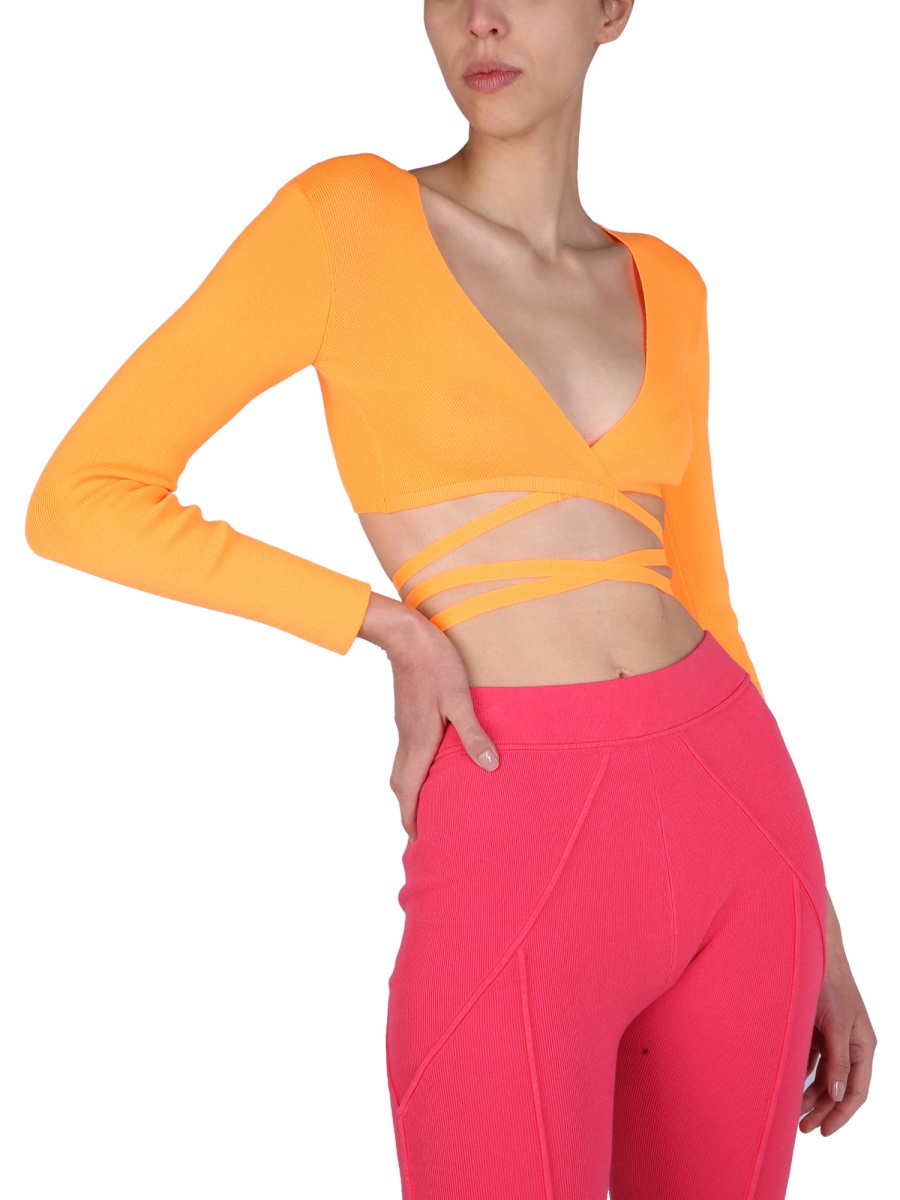 MSGM TOP CROPPED Oranje