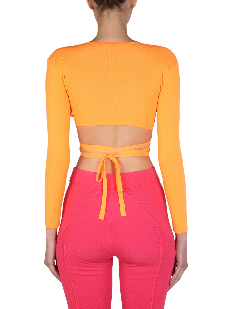 MSGM TOP CROPPED Oranje