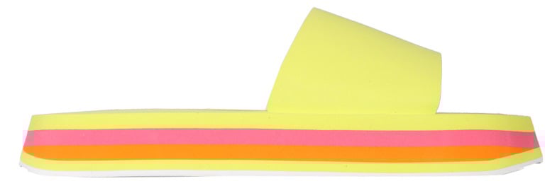 MSGM SLIDE PLATFORM SANDALS Geel