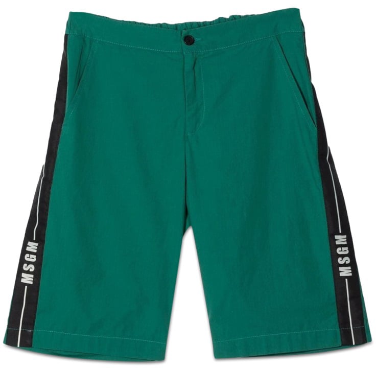 MSGM COTTON BERMUDA Groen