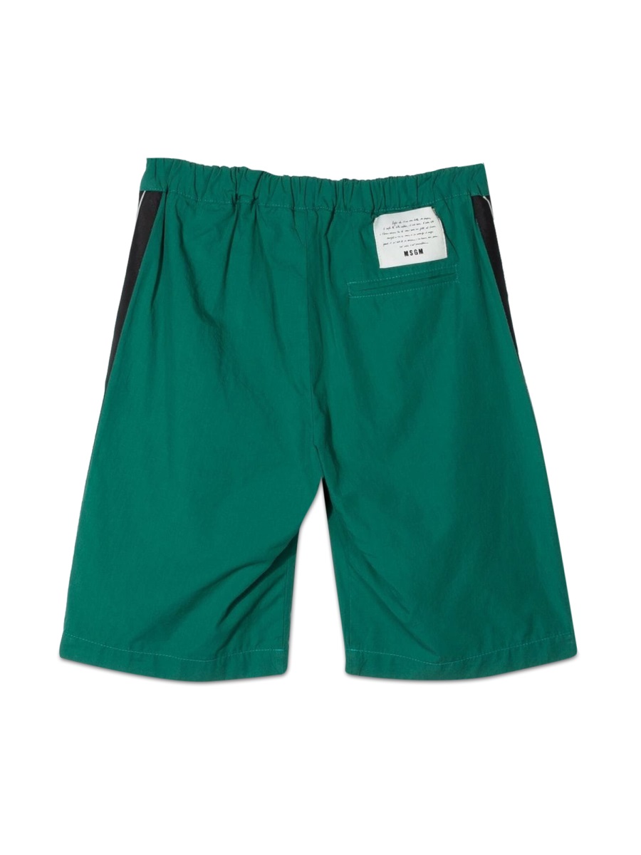 MSGM COTTON BERMUDA Groen