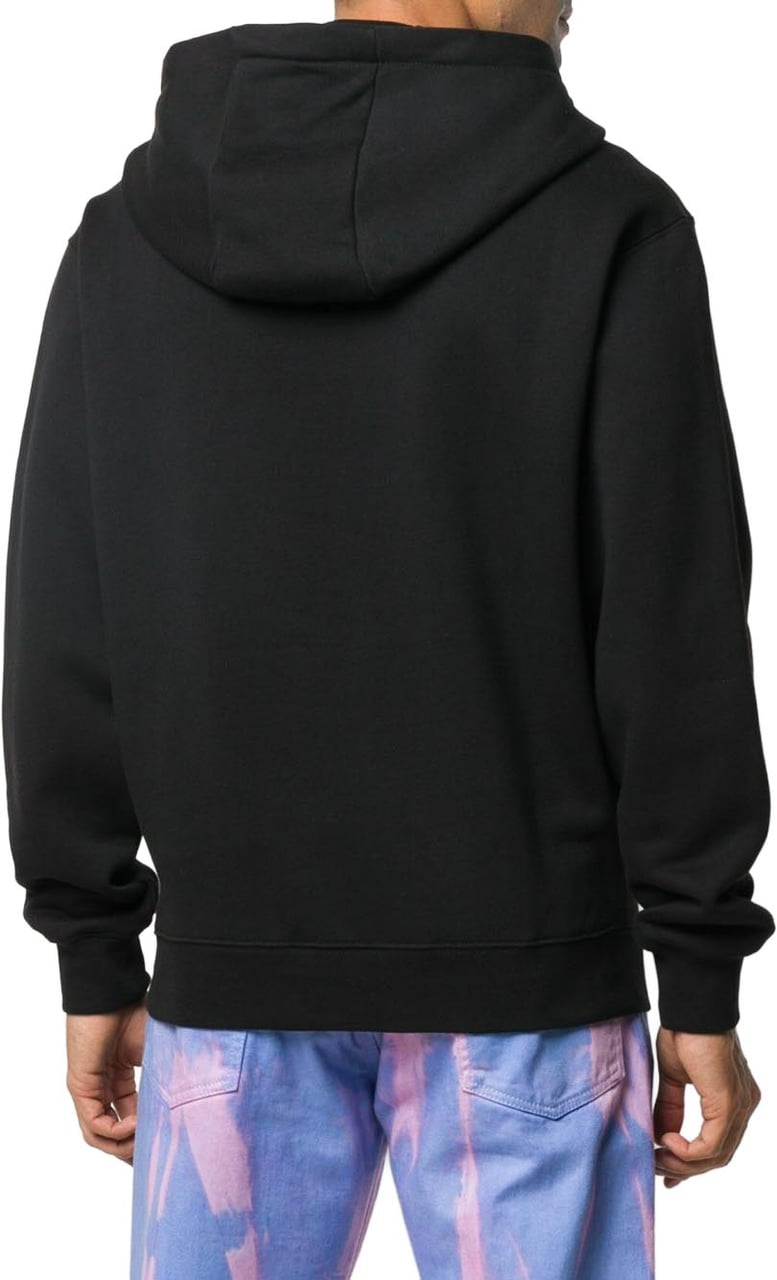 MSGM Black Felpa Con Cappuccio Hoodie Zwart