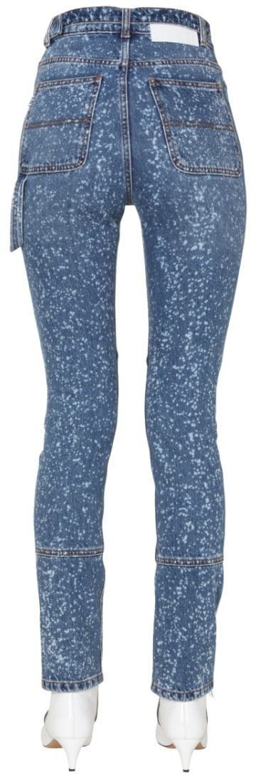 MSGM High-Waisted Skinny Fit Jeans Blauw