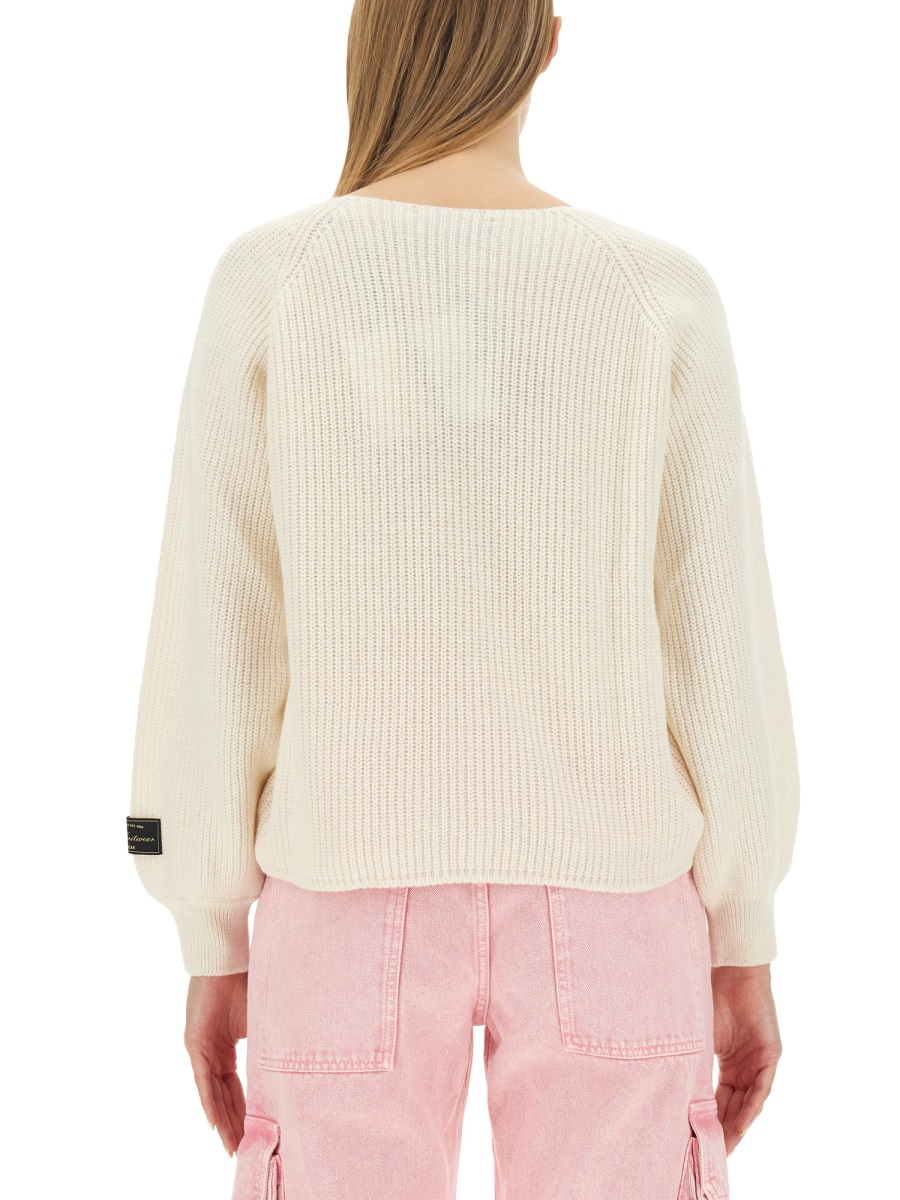 MSGM KNOTTED SWEATER Wit