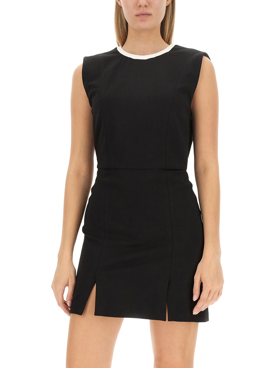 MSGM MINI CUT OUT DRESS Zwart
