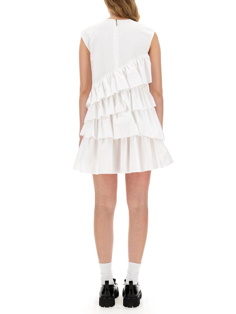 MSGM DRESS WITH RUFFLES Wit
