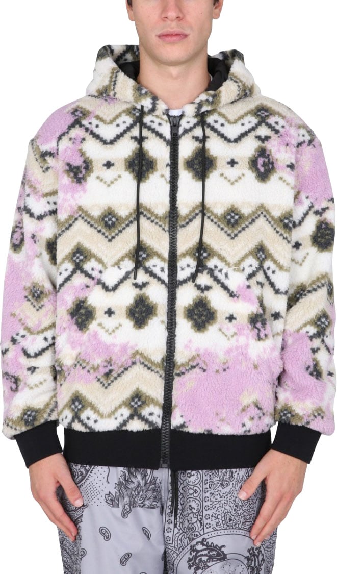 MSGM Fleece Sherpa Jacket Grijs