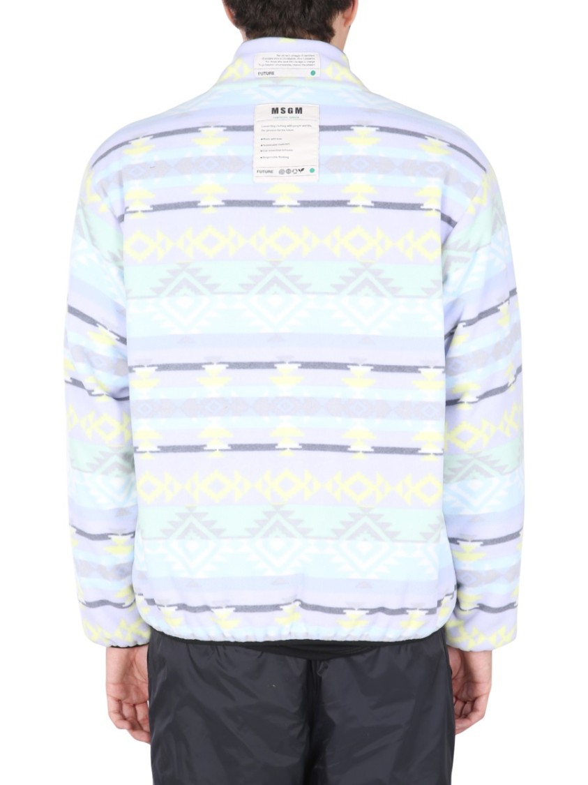 MSGM Fantastic Green Jacket Zilver