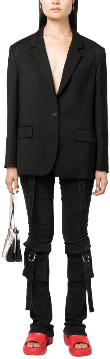 MSGM jacket black Zwart
