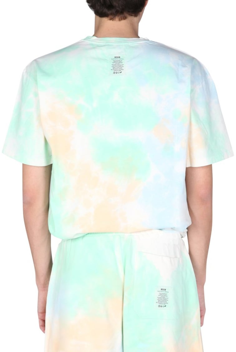 MSGM "Fantastic Green" T-Shirt Blauw