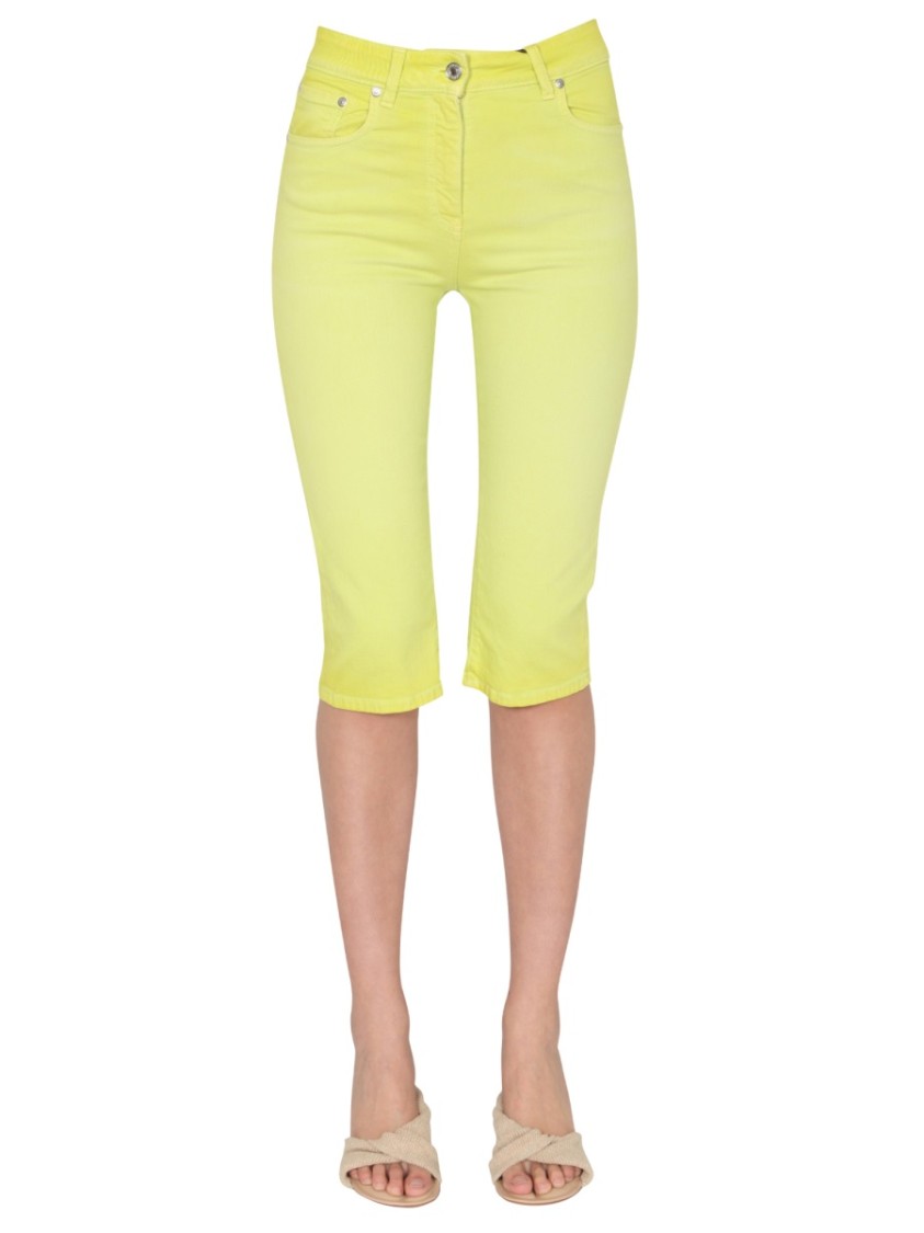 MSGM Mid-Length Slim Fit Jeans Geel