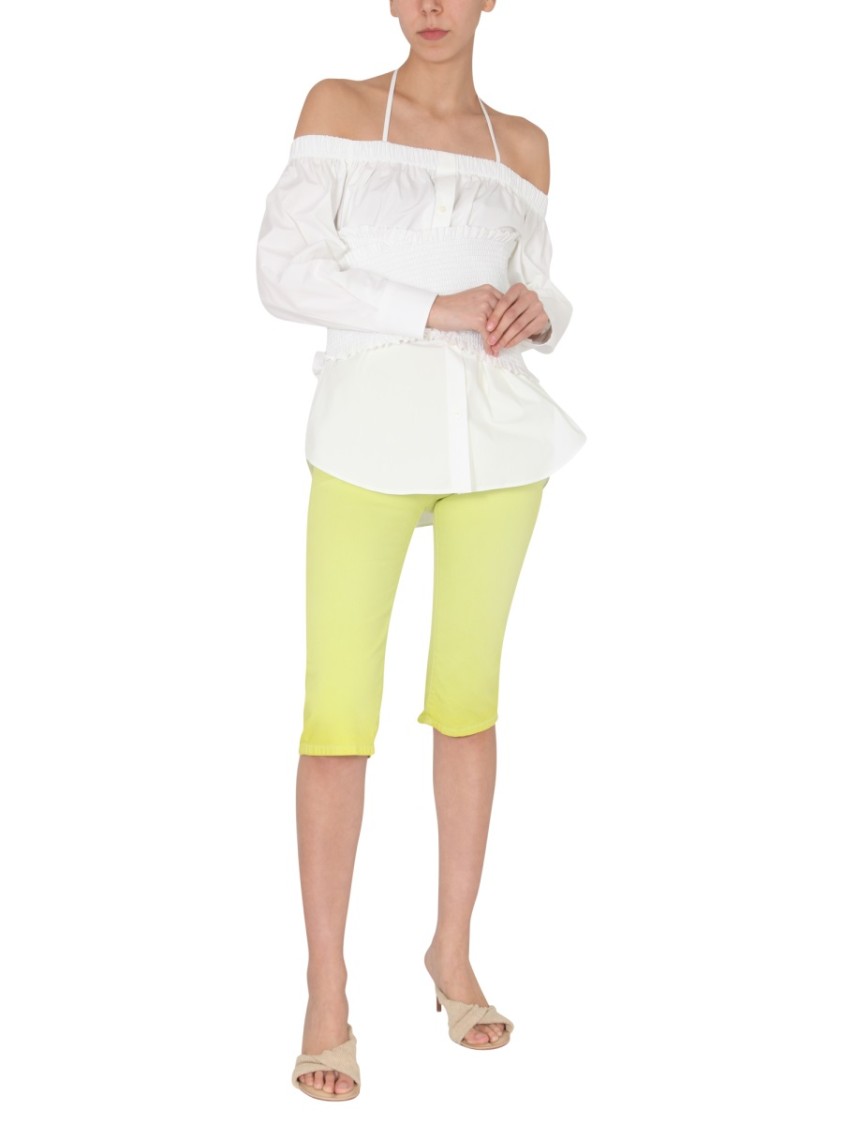 MSGM Mid-Length Slim Fit Jeans Geel