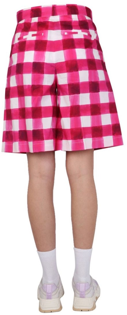 MSGM "Check" Shorts Roze