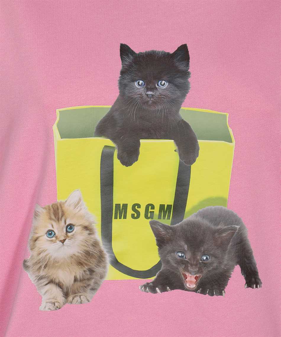 MSGM Cotton hoodie Roze