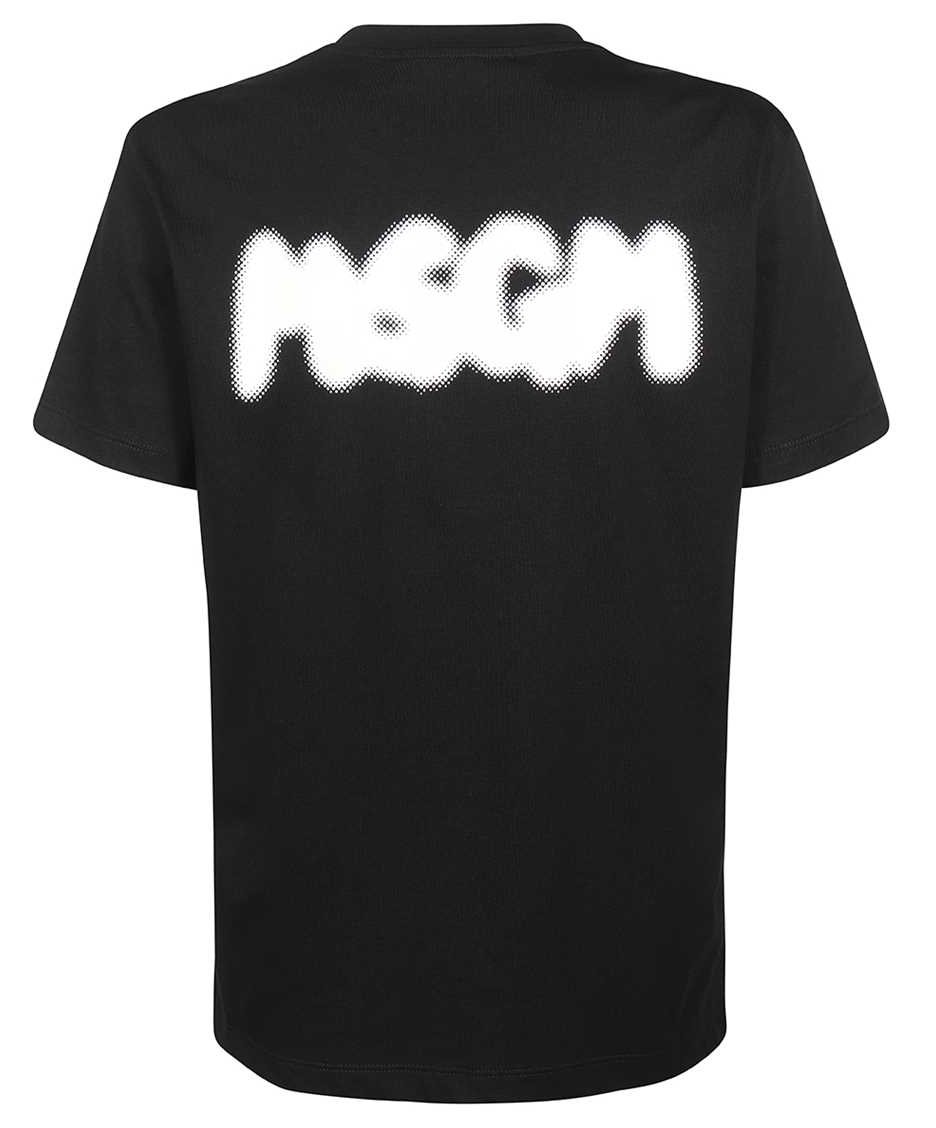 MSGM Printed cotton T-shirt Zwart