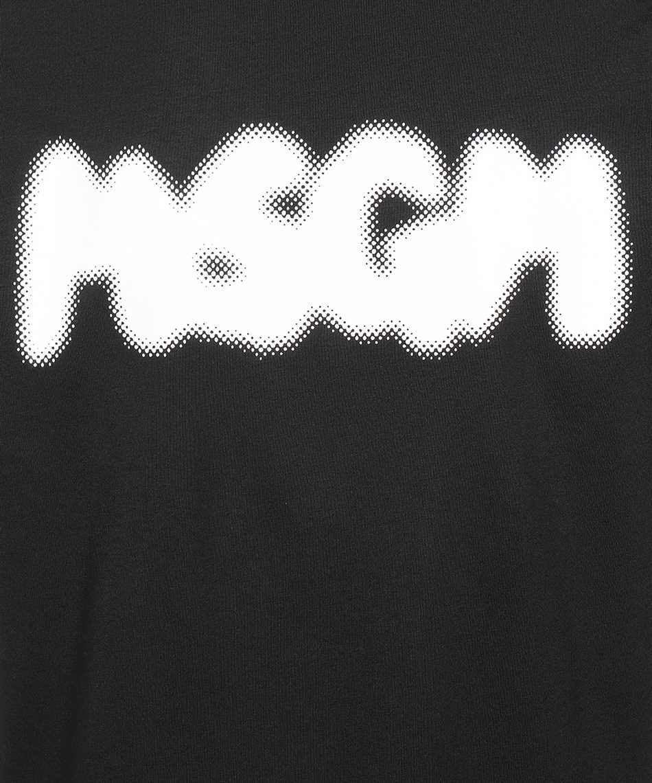 MSGM Printed cotton T-shirt Zwart
